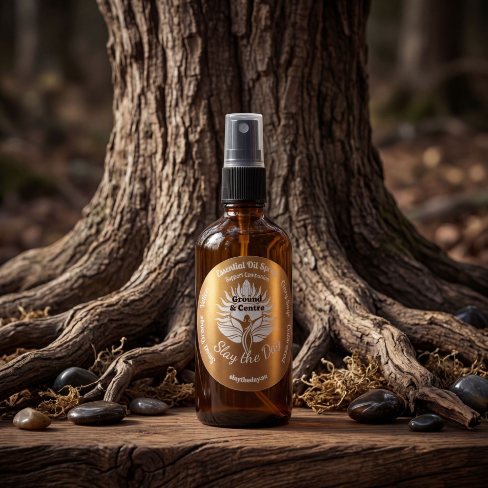 Ground and Centre Essential Oil Support Spray — Slay The Day